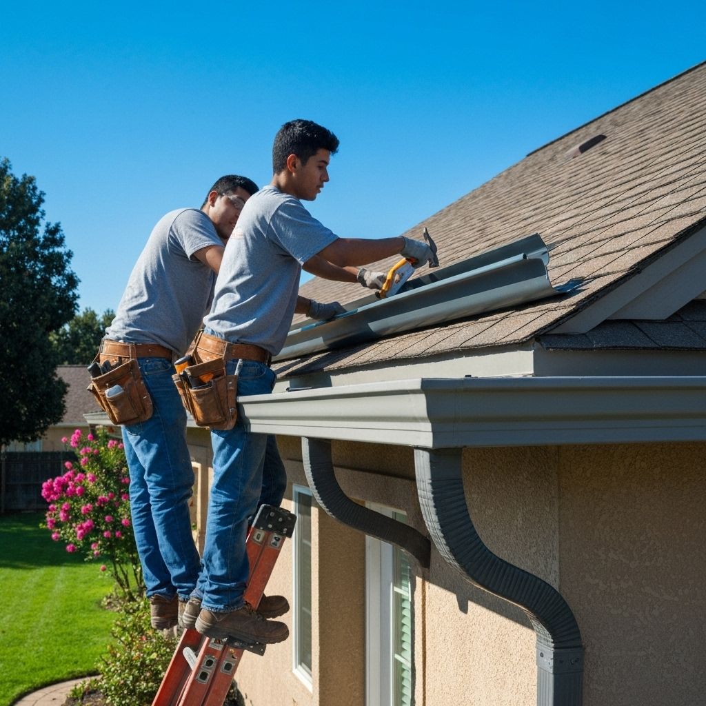 Proces montaj jgheaburi