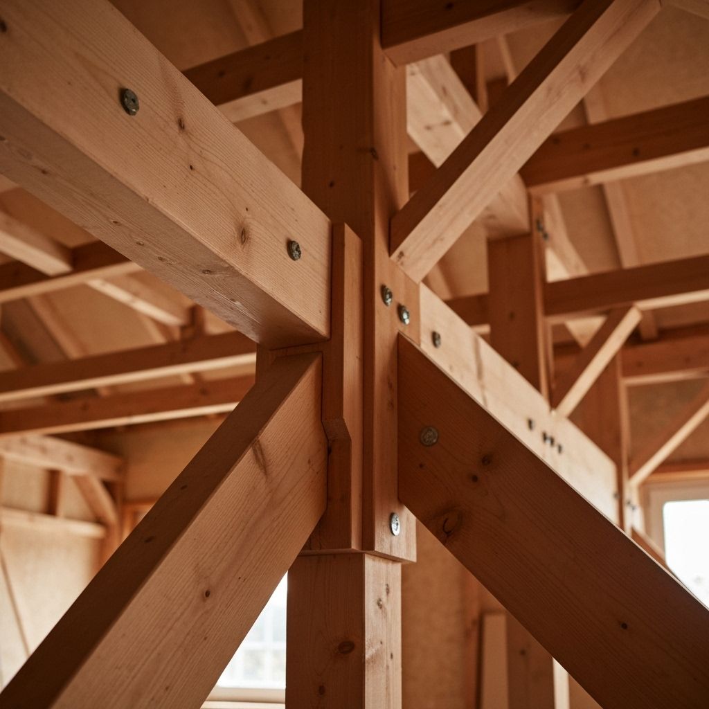 Detalii șarpantă lemn