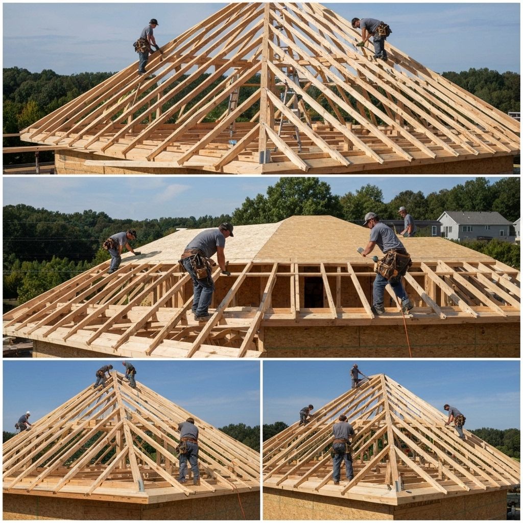 Proces construcție șarpantă