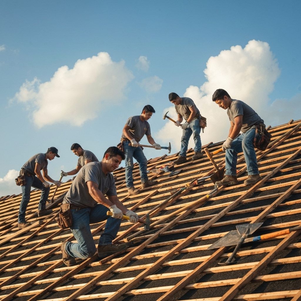 Proces reparații acoperiș